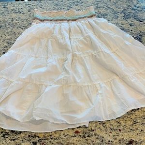 No boundaries juniors large elastic waist skirt white lined
